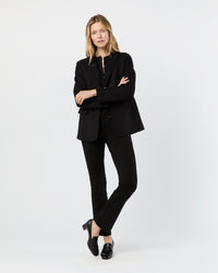 Palmer Blazer in Black Pressed Boiled Wool