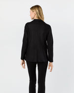 Load image into Gallery viewer, Palmer Blazer in Black Pressed Boiled Wool
