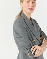 Load image into Gallery viewer, Concetta Jacket in Heather Grey Stretch Flannel
