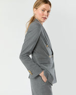 Load image into Gallery viewer, Concetta Jacket in Heather Grey Stretch Flannel
