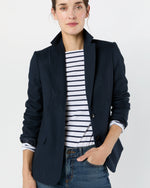 Load image into Gallery viewer, Palmer Jacket in Navy Cashmere Herringbone Tweed
