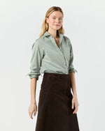 Load image into Gallery viewer, Sidney Shirt in Leaf Gingham Poplin
