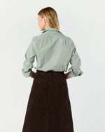 Load image into Gallery viewer, Sidney Shirt in Leaf Gingham Poplin
