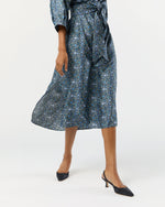 Load image into Gallery viewer, Tessa Dress in Blue/Multi Zara Thanrose Liberty Fabric Silk Twill
