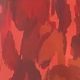 Trapunto Blouson Dress in Red/Multi Watercolor Floral Mikado