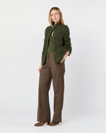 Load image into Gallery viewer, Marguerite Jacket in Heather Olive Loden Wool
