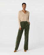 Load image into Gallery viewer, Lindy Trouser in Tree Of Life Embroidered Stretch Cord
