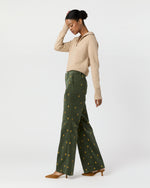 Load image into Gallery viewer, Lindy Trouser in Tree Of Life Embroidered Stretch Cord
