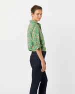 Load image into Gallery viewer, Tomboy Popover Shirt in Avocado/Multi Joan Liberty Fabric
