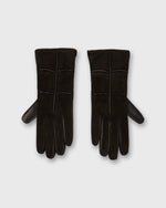 Load image into Gallery viewer, Cashmere-Lined Color Block Gloves in Black Nappa Leather/Suede
