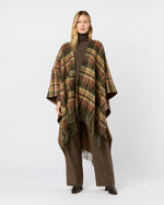 Load image into Gallery viewer, Reversible Lambswool Cape in Block Check/Windowpane Check
