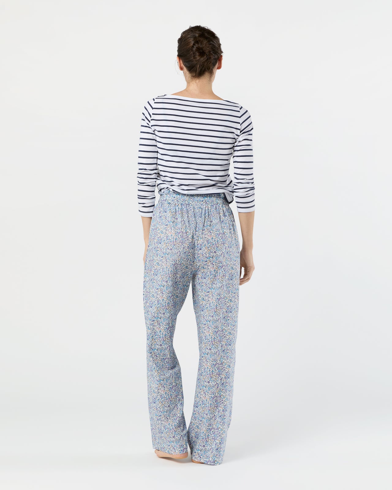 Pajama Pant in Blue Wiltshire Liberty Fabric