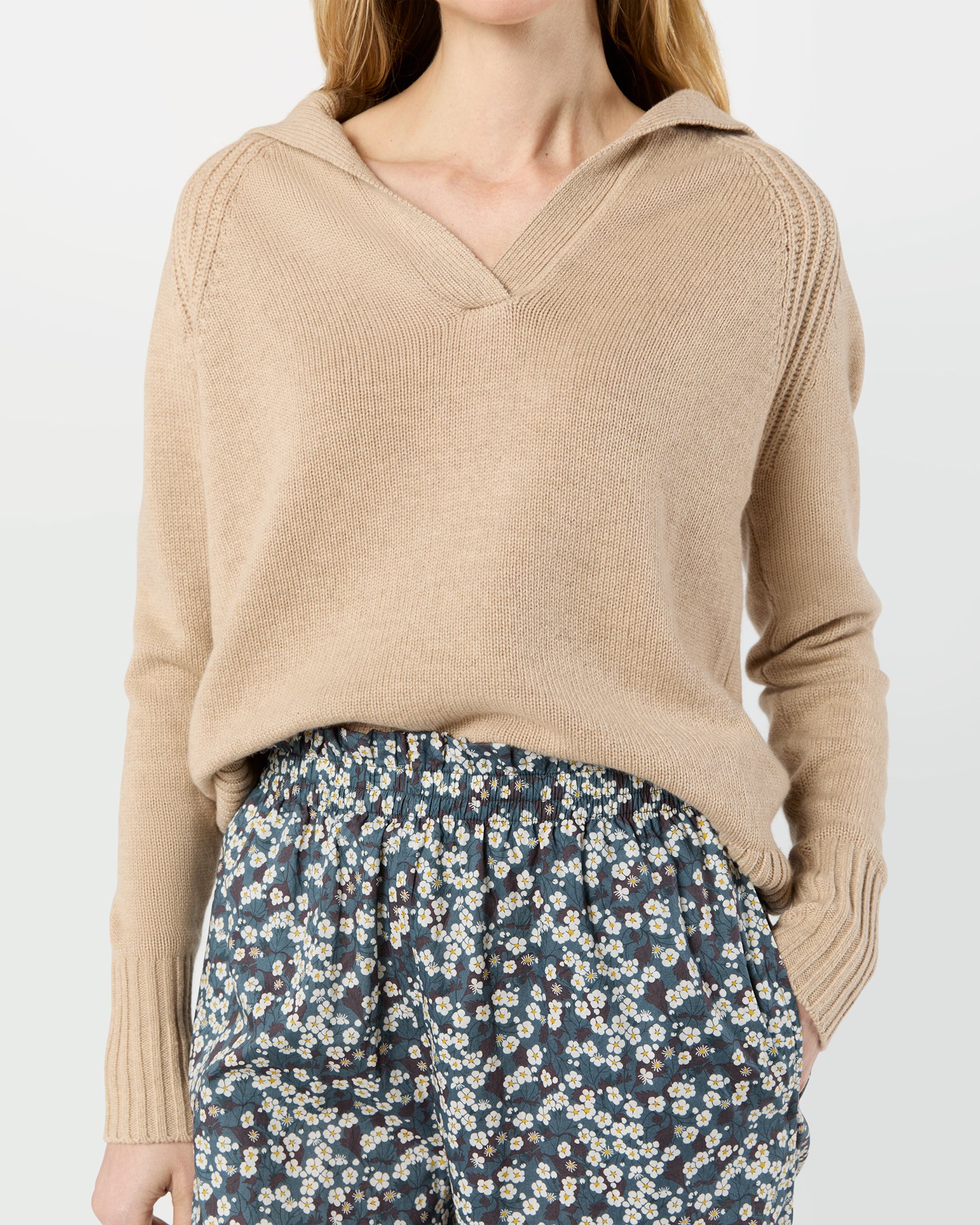 Pajama Pant in Blue/Green Mitsi Liberty Fabric