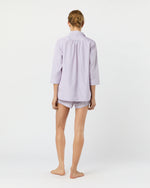 Load image into Gallery viewer, Hailey Pajama Shorts Set in Pink/Blue Multi Stripe Poplin
