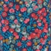 Lena Slip in Red/Blue Wiltshire Liberty Fabric