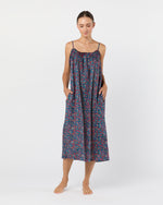 Load image into Gallery viewer, Lena Slip in Red/Blue Wiltshire Liberty Fabric
