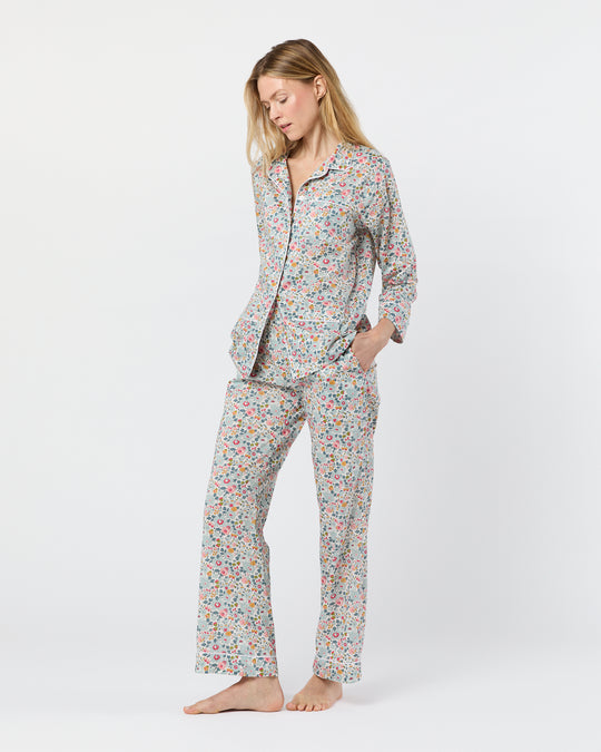 Pajama Set in Blue Betsy Liberty Fabric