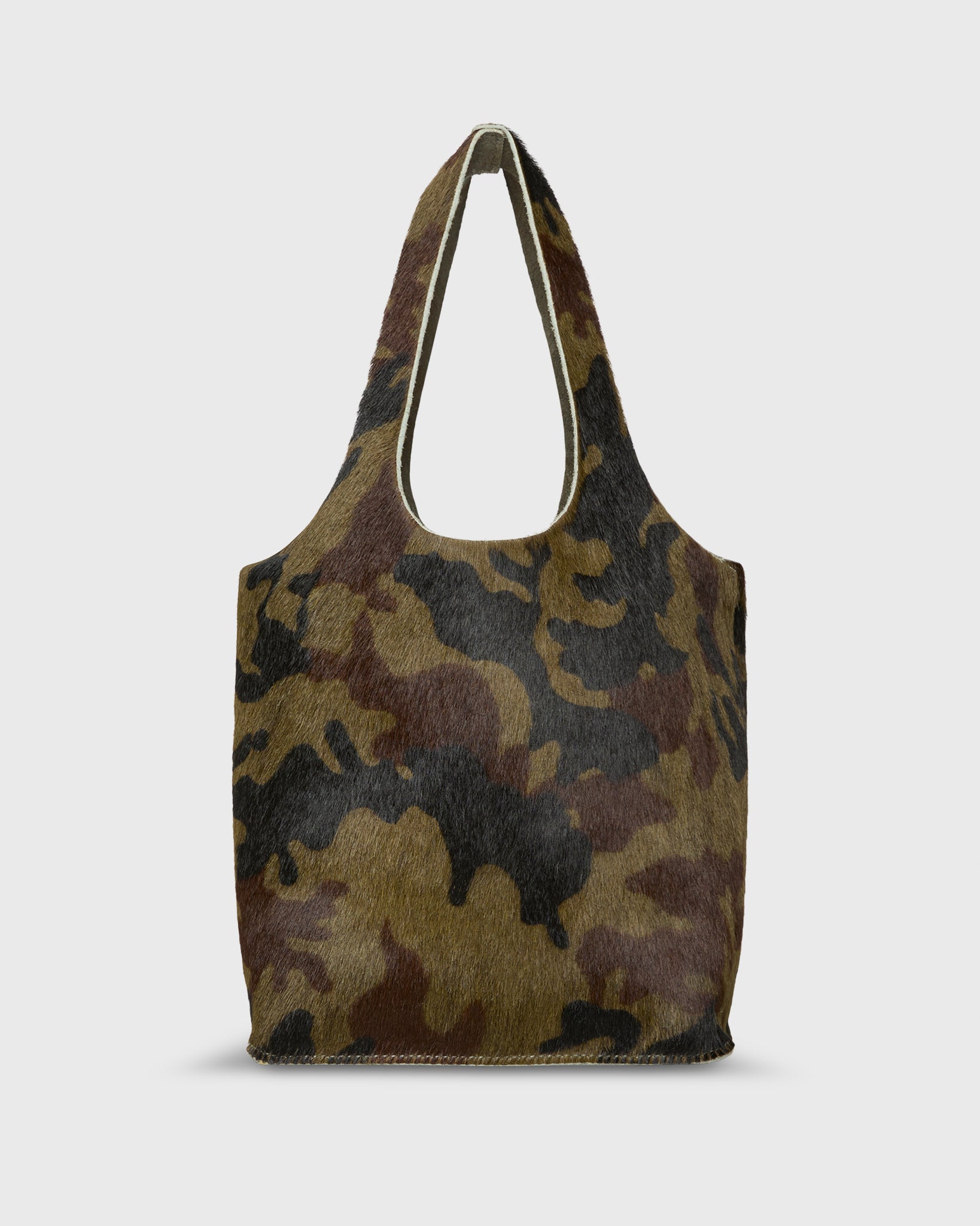 Paola Bucket Bag in Camouflage Calf Hair