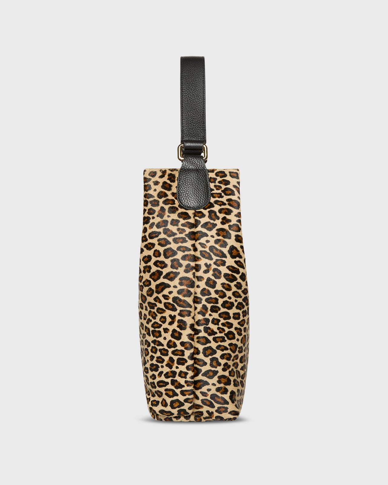 Large Hobo Bag in Leopard Calf Hair