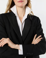 Load image into Gallery viewer, Tuxedo Jacket in Black Wool Barathea
