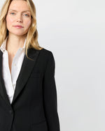 Load image into Gallery viewer, Tuxedo Jacket in Black Wool Barathea
