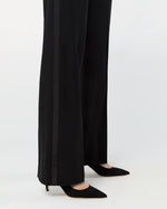 Load image into Gallery viewer, Tuxedo Pant in Black Wool Barathea
