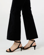 Load image into Gallery viewer, Kendall Flare 5-Pocket Jean in Black Stretch Velveteen
