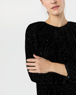 Load image into Gallery viewer, Ariana Blouse in Black Burnout Velvet
