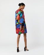 Load image into Gallery viewer, Lulu Dress in Black/Multi Floral Mikado
