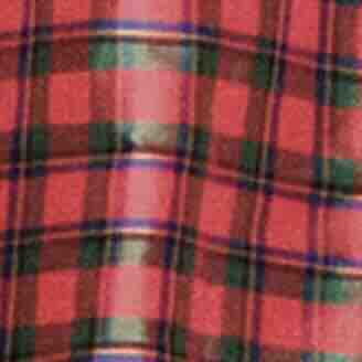 Red Holiday Tartan Silk Shantung