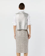 Load image into Gallery viewer, Val Sweater in Silver Foil Print Cotton/Wool
