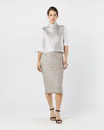 Load image into Gallery viewer, Val Sweater in Silver Foil Print Cotton/Wool
