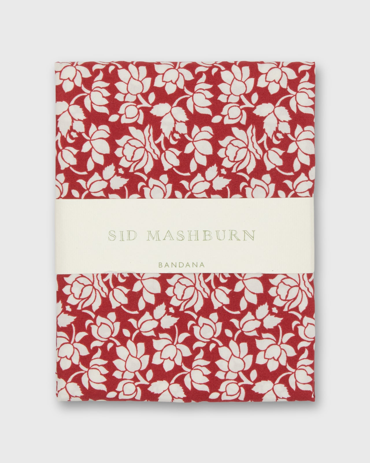 Bandana in Red Little Lotus Liberty Fabric