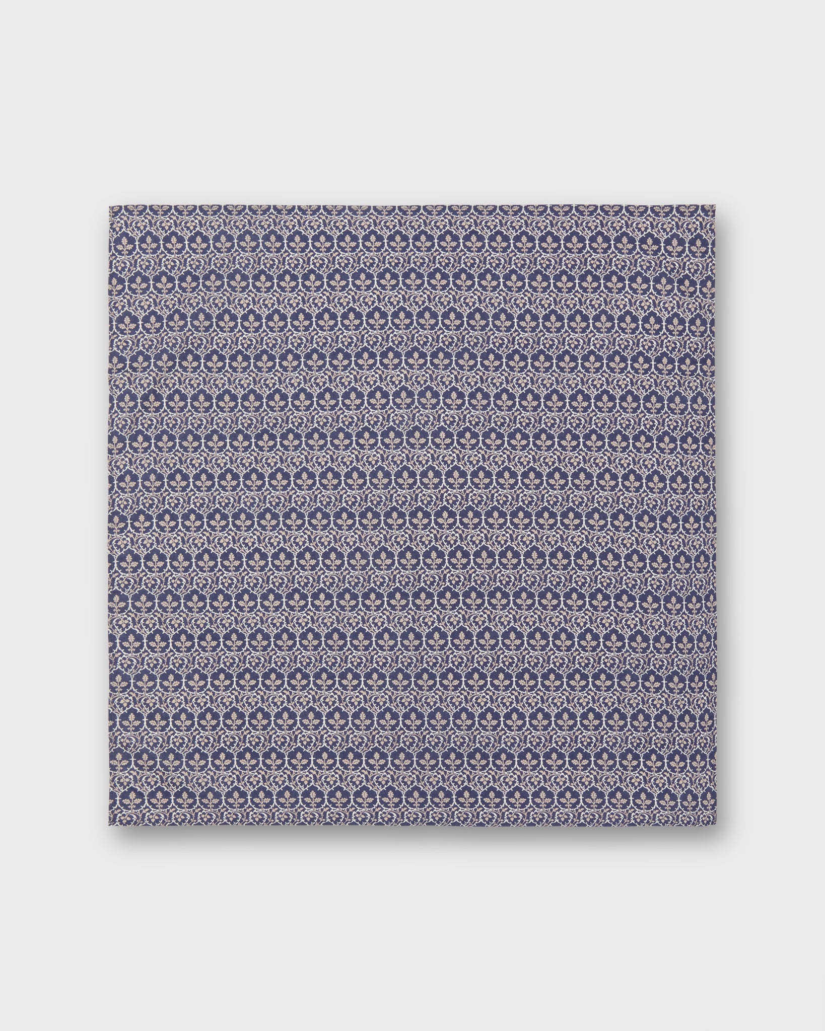 Bandana in Navy/Tan Trellis Liberty Fabric