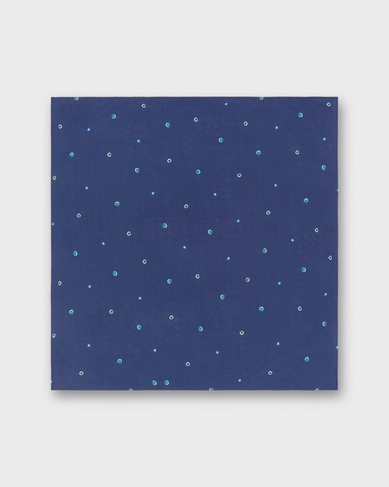 Bandana in Navy/Green/Blue Tie Dye Dot