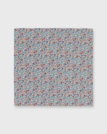 Load image into Gallery viewer, Cotton Print Pocket Square in Berry/Green Multi Diderot Liberty Fabric
