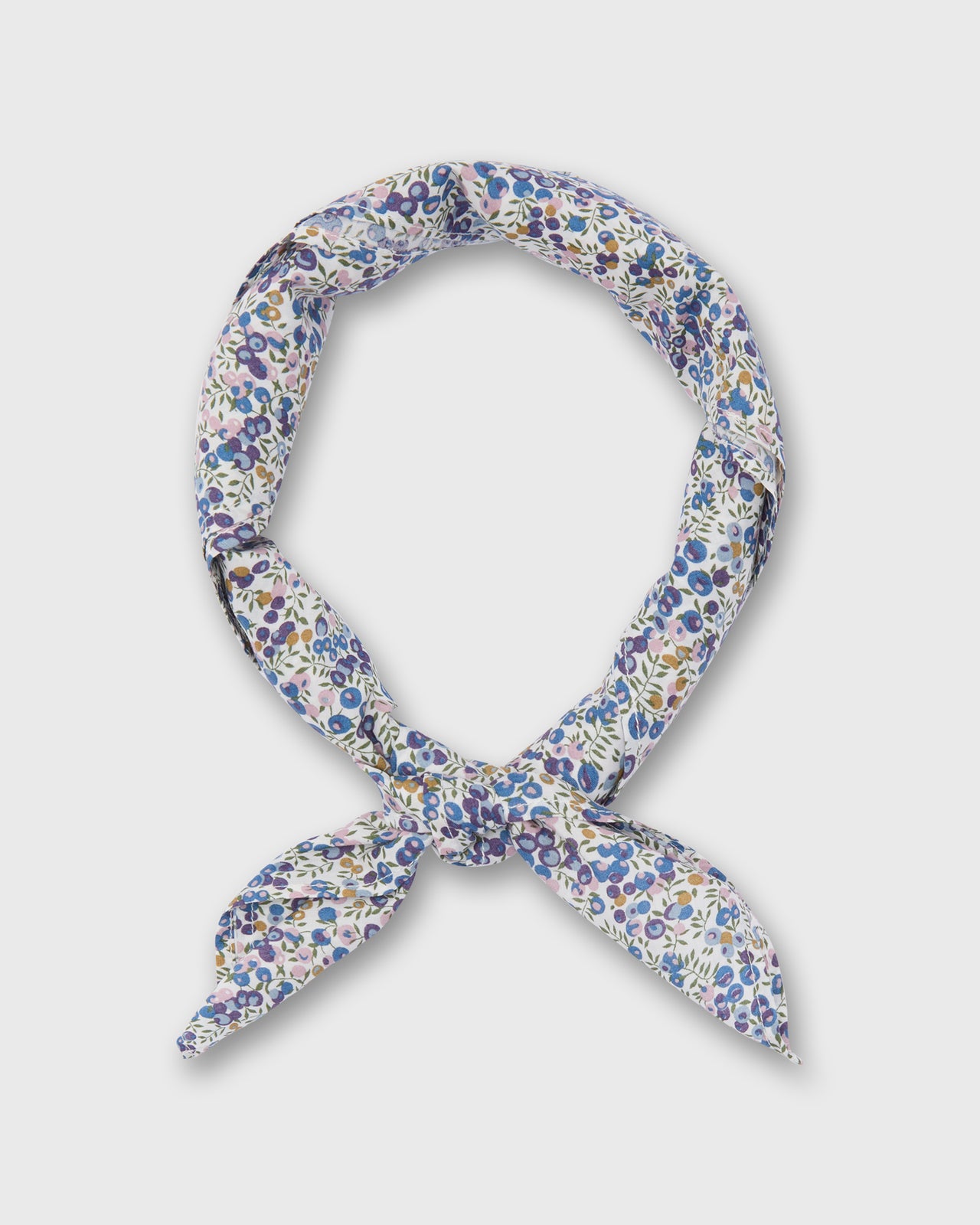 Anyway Scarf in Eggplant/Multi Wiltshire Bud Liberty Fabric