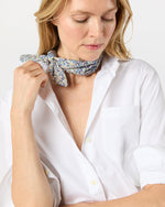 Load image into Gallery viewer, Anyway Scarf in Eggplant/Multi Wiltshire Bud Liberty Fabric
