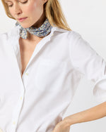 Load image into Gallery viewer, Anyway Scarf in Eggplant/Multi Wiltshire Bud Liberty Fabric
