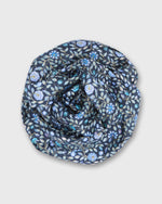 Load image into Gallery viewer, Silk Tied Up Scarf in Blue/Multi Zara Thanrose Liberty Fabric Silk Twill
