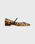 Load image into Gallery viewer, Pointed-Toe Mary Jane in Leopard Calf Hair
