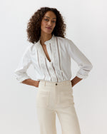 Load image into Gallery viewer, Lina Blouse in Ivory Poplin
