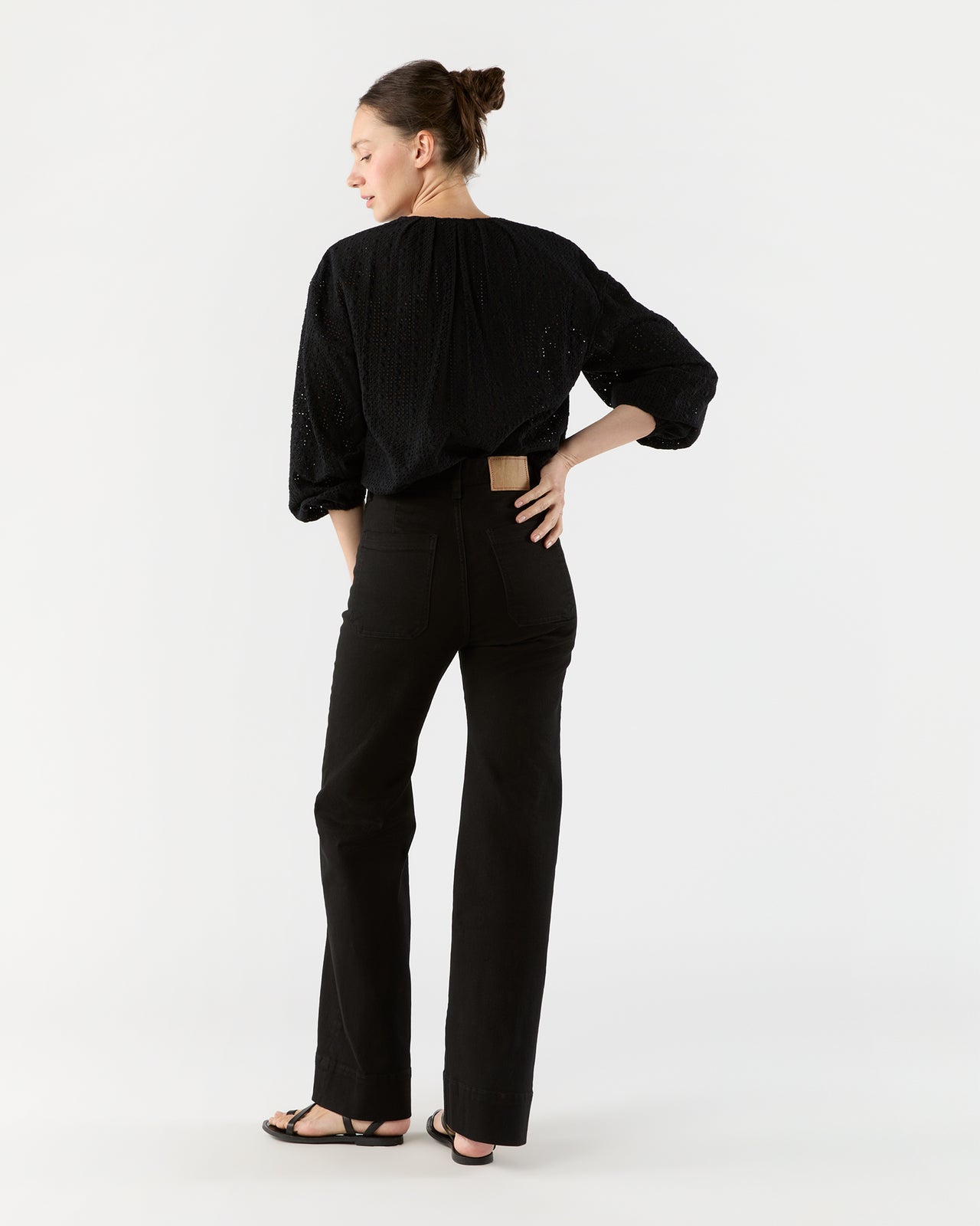 St Monica Jean in Rinse Stay Black