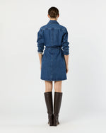 Load image into Gallery viewer, Winter Dress in Stonewashed Indigo
