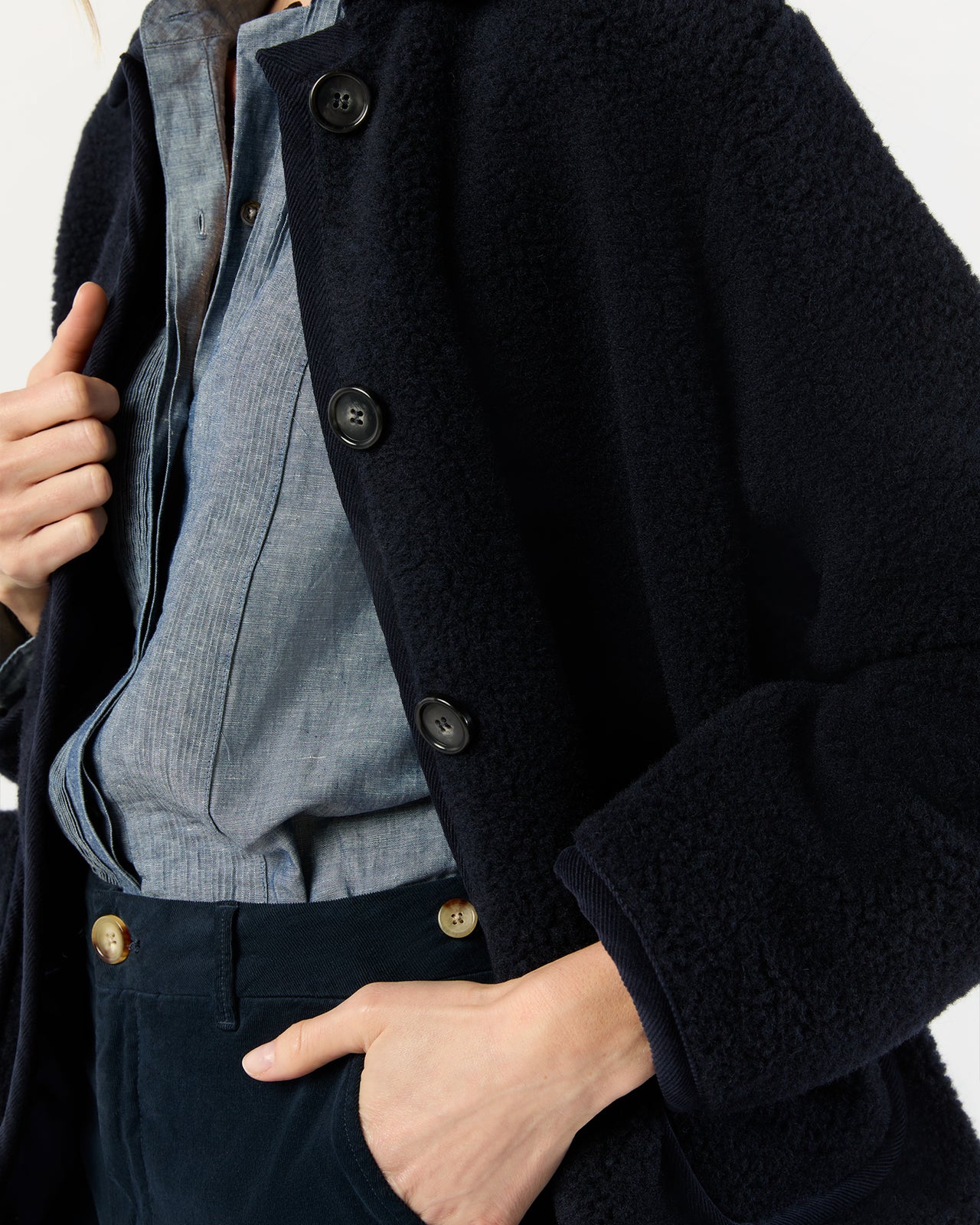 Estelle Jacket in Dark Navy | Shop Ann Mashburn