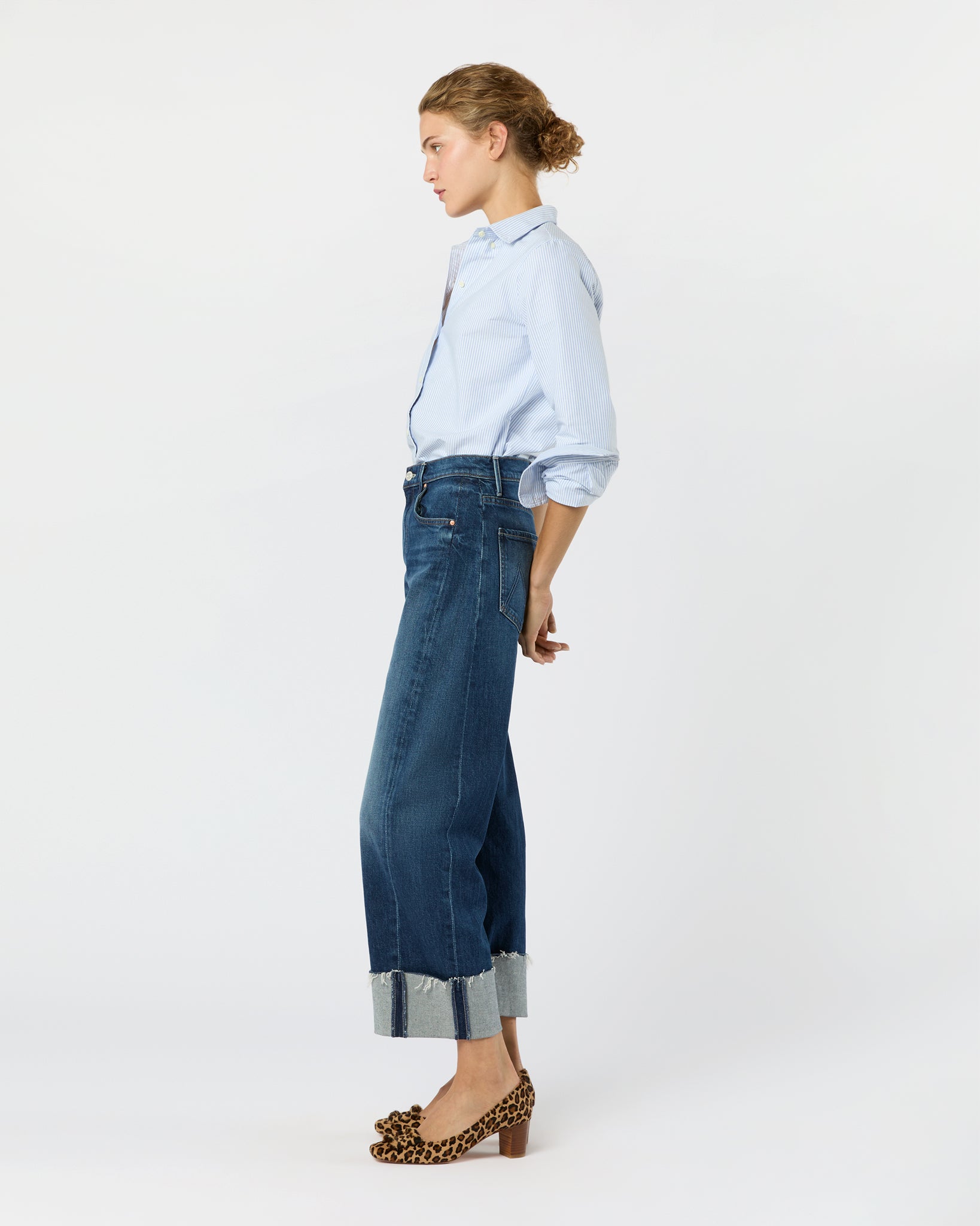 The Half-Pipe Ankle Cuff Fray Jean in Perfectly Imperfect