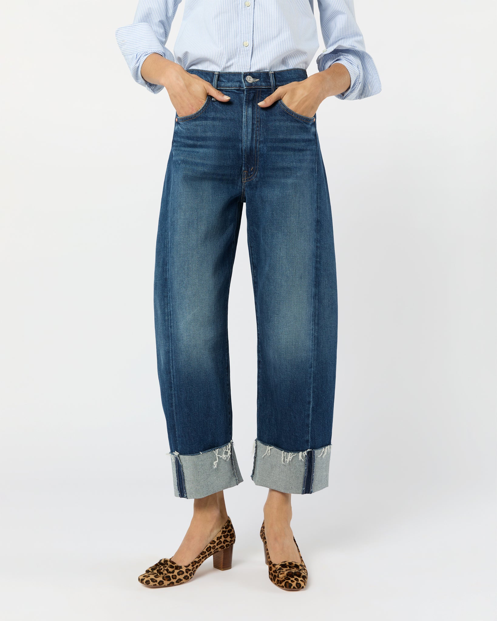 The Half-Pipe Ankle Cuff Fray Jean in Perfectly Imperfect
