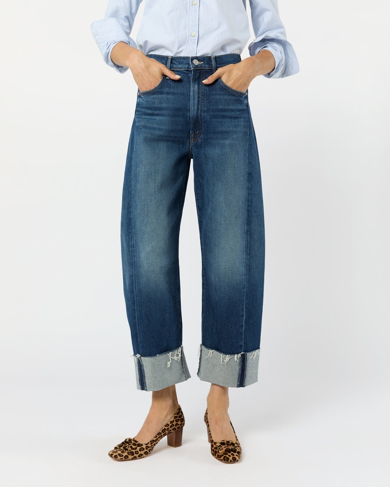 The Half-Pipe Ankle Cuff Fray Jean in Perfectly Imperfect