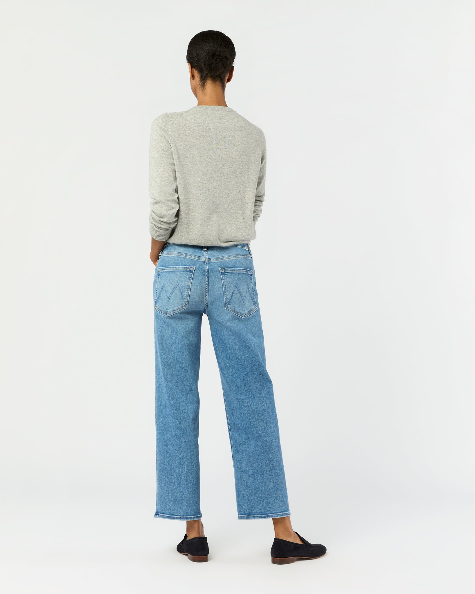 The Mid Rise Rambler Zip Ankle Jean in Out Of The Blue
