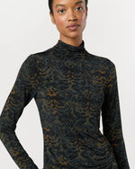 Load image into Gallery viewer, Aurelia Jersey Long Sleeve Turtleneck Top in Desert Jasper
